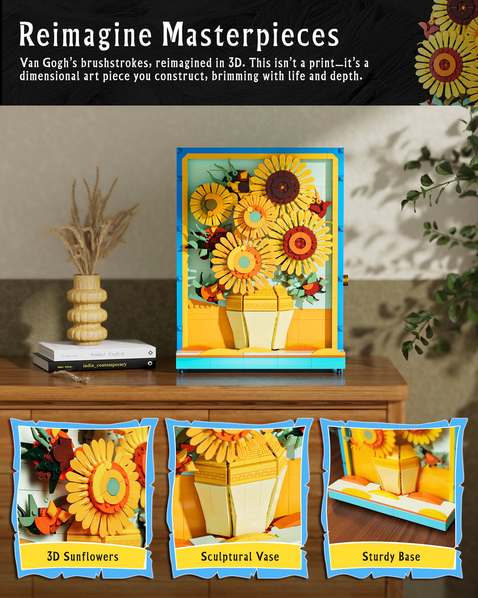 JAKI Sunflower Bouquet Building Set - image 4