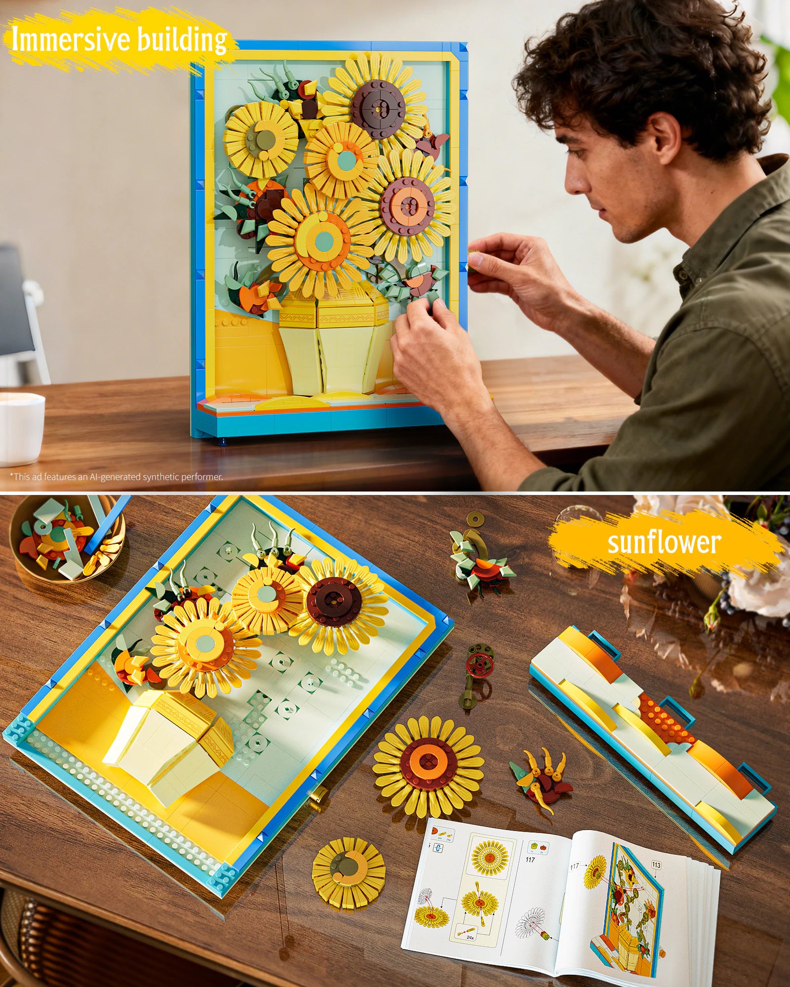 JAKI Sunflower Bouquet Building Set - image 5