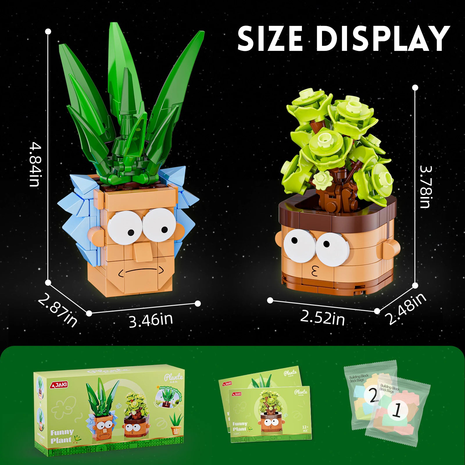 JAKI Whimsical Potted Plants Building Set - image 4