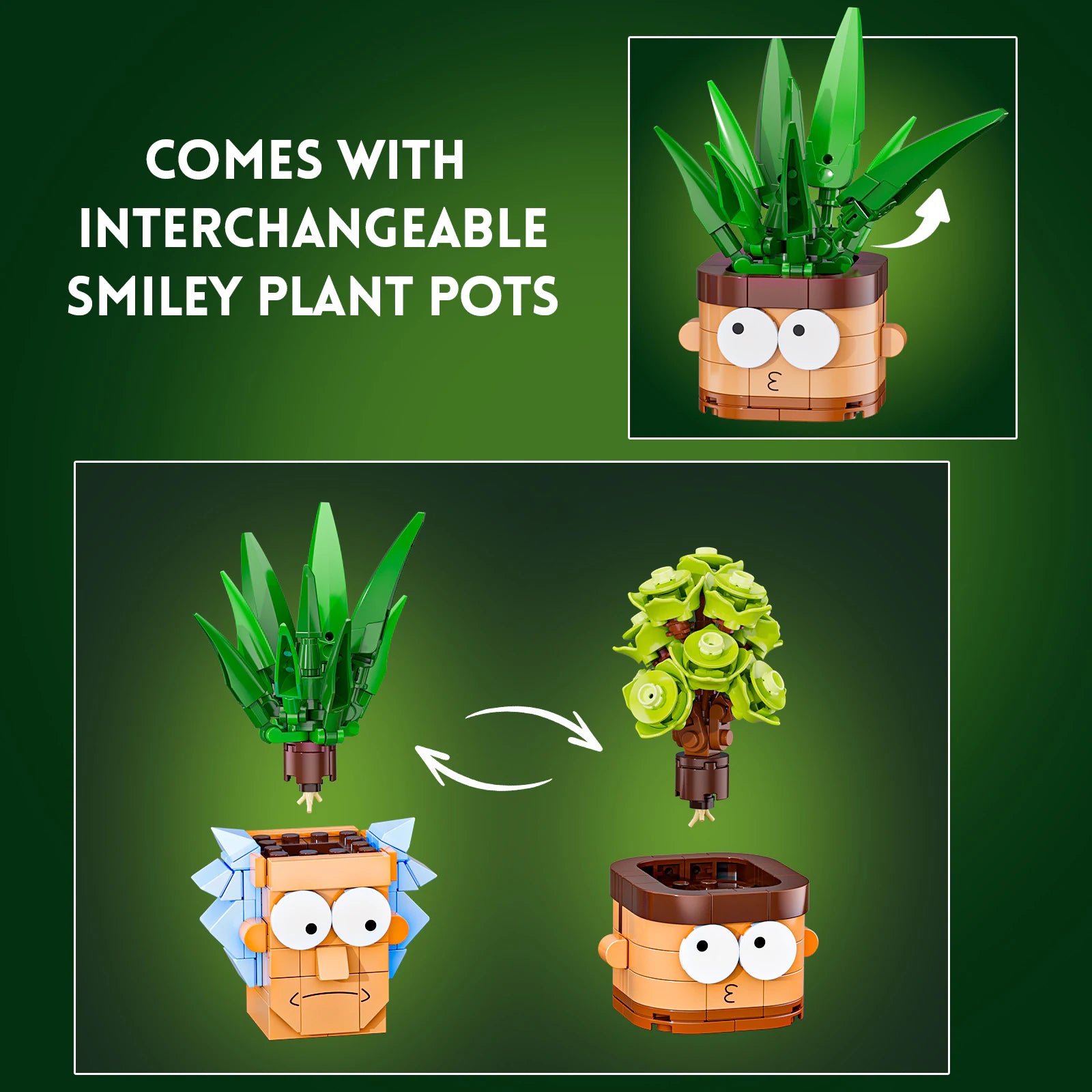 JAKI Whimsical Potted Plants Building Set - image 5