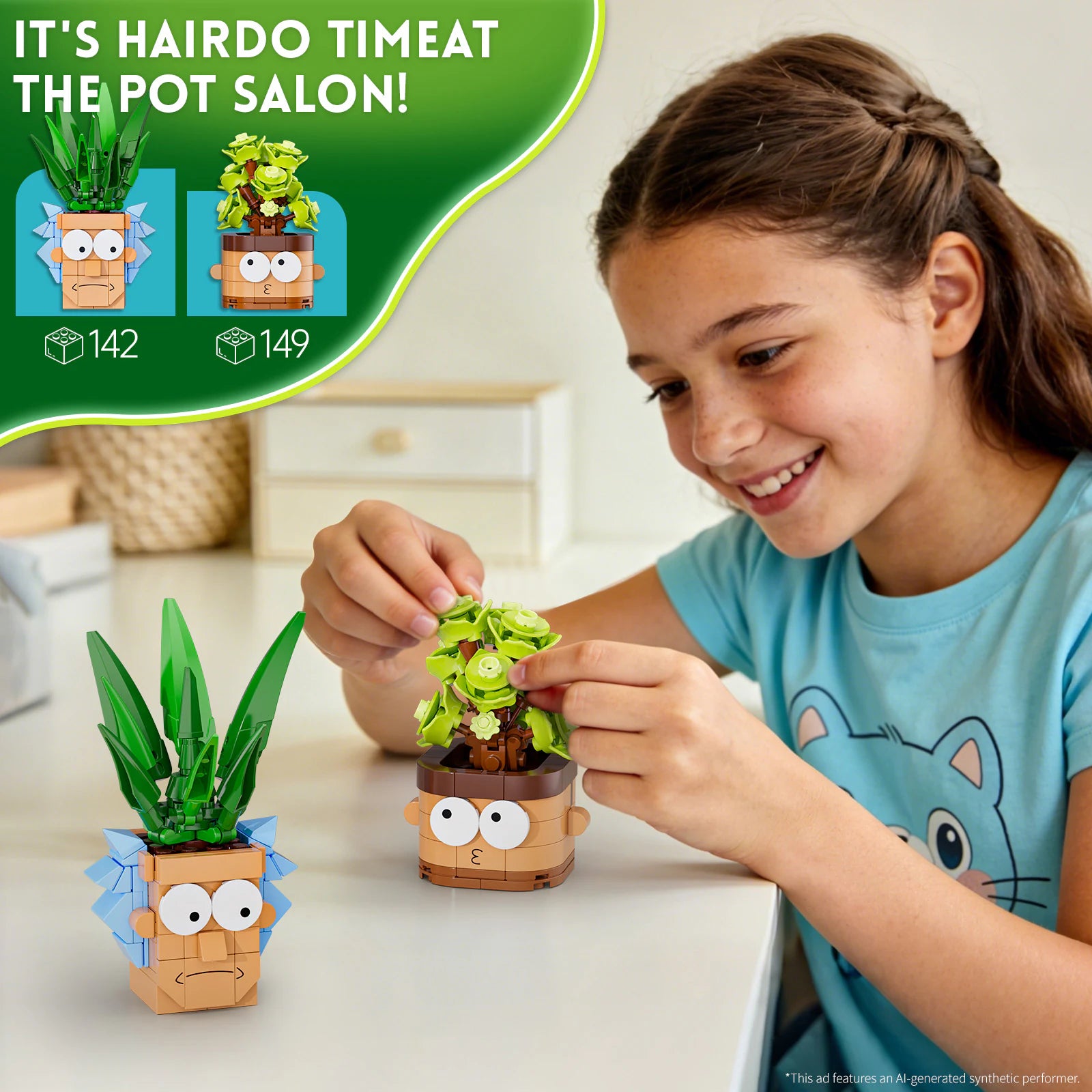 JAKI Whimsical Potted Plants Building Set - image 7
