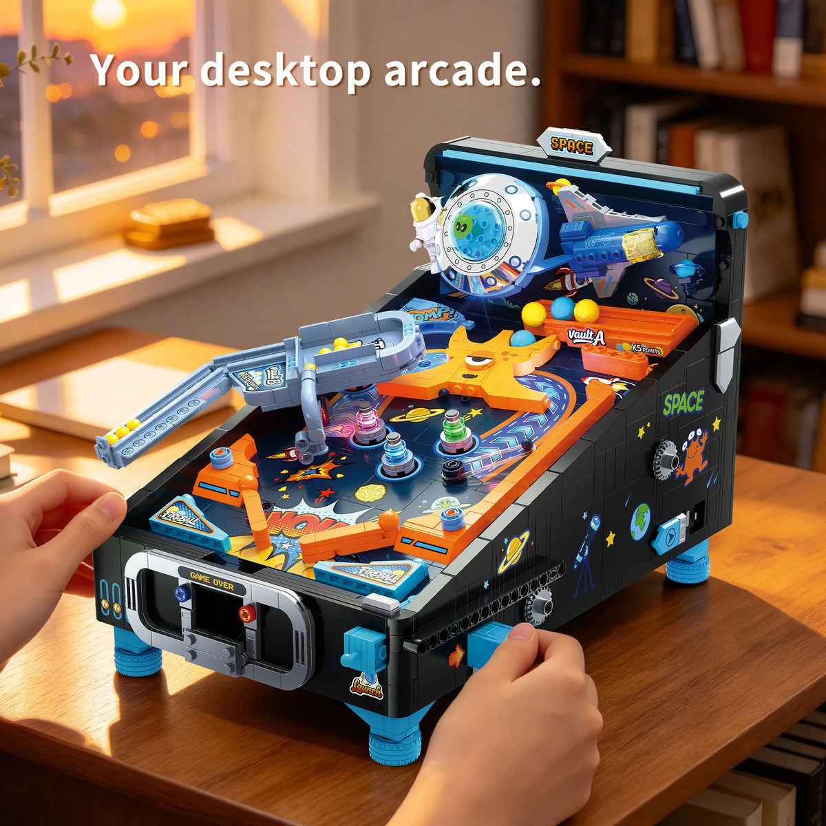 Space Pinball Machine Building Set