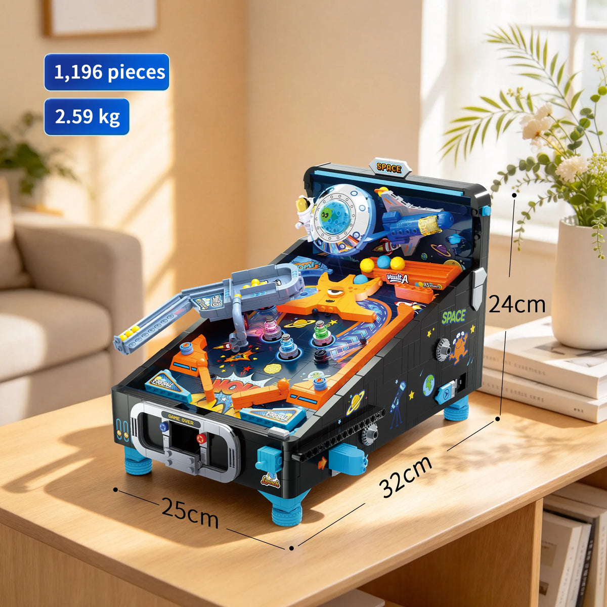 Space Pinball Machine Building Set