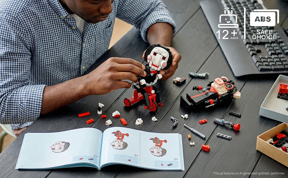 JAKI SAW Billy the Puppet displayed in a styled interior