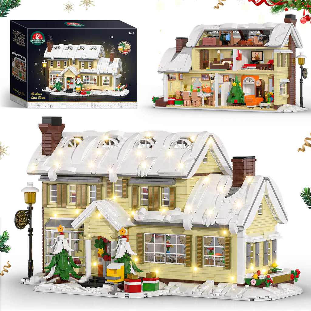 JAKI Christmas Snow Cottage Building Set - image 2