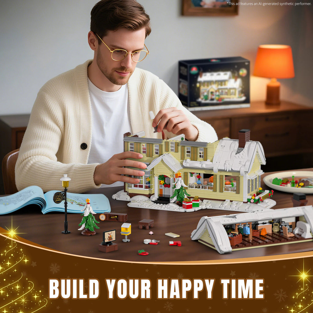 JAKI Christmas Snow Cottage Building Set - image 6