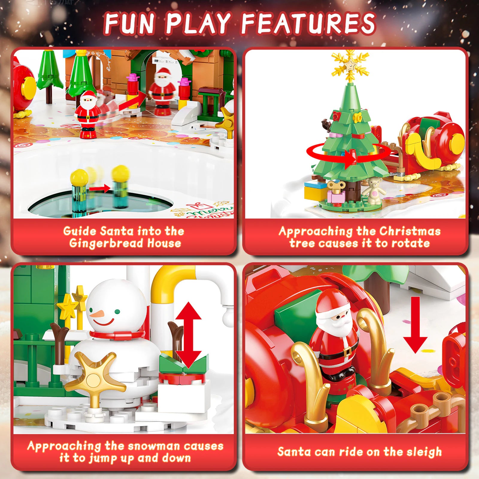 JAKI Magnetic Christmas Village Building Set - image 3