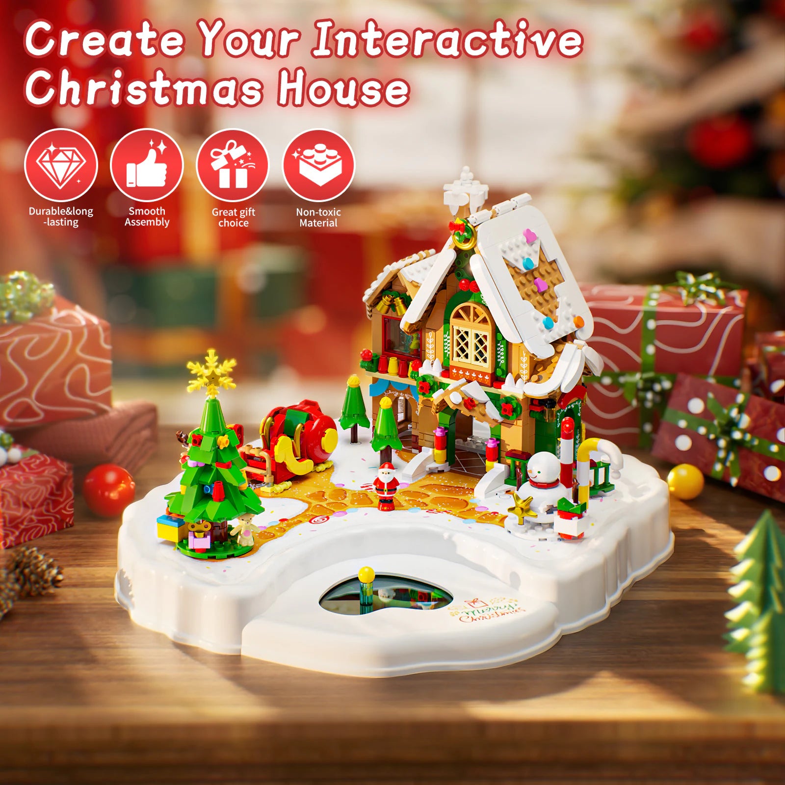 JAKI Magnetic Christmas Village Building Set - image 4