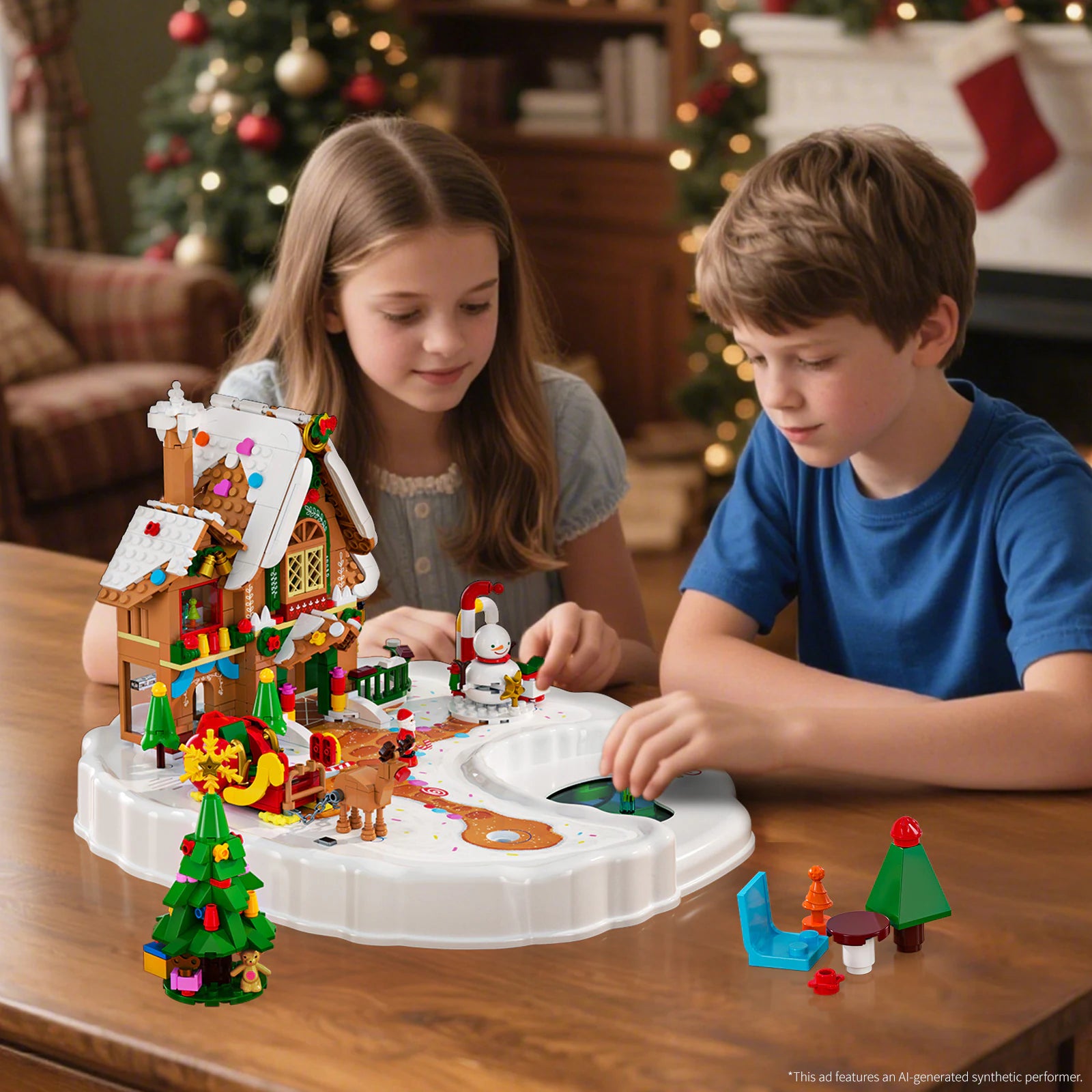 JAKI Magnetic Christmas Village Building Set - image 5