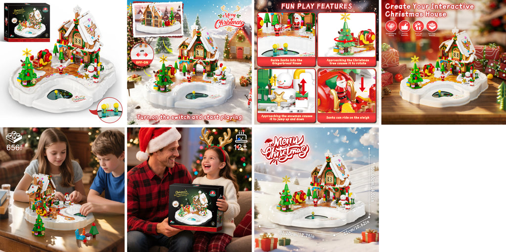 JAKI Magnetic Christmas Village Building Set - image 8