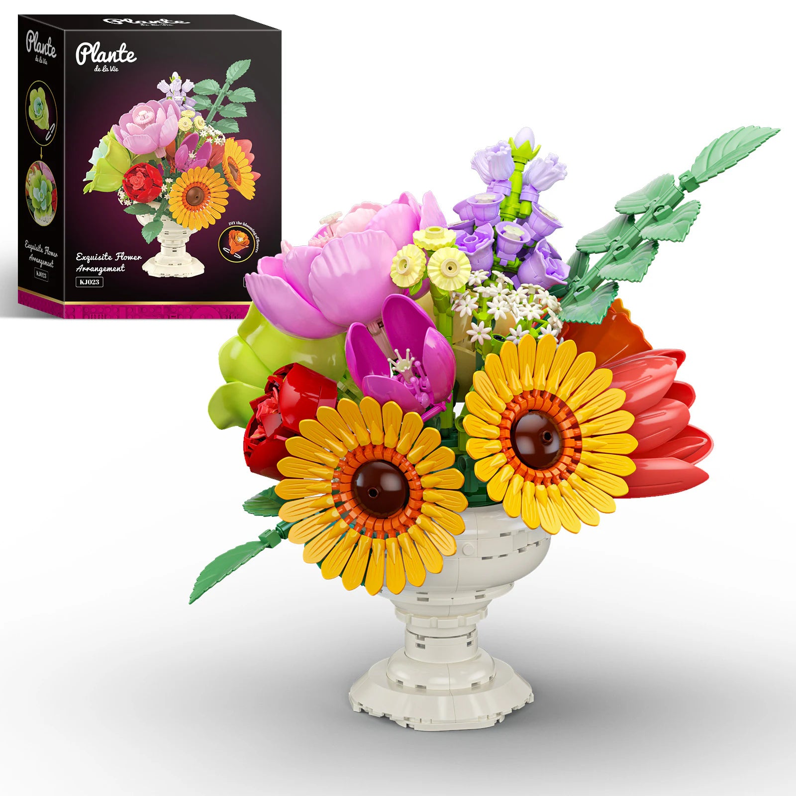 JAKI Elegant Floral Urn Building Set - image 1