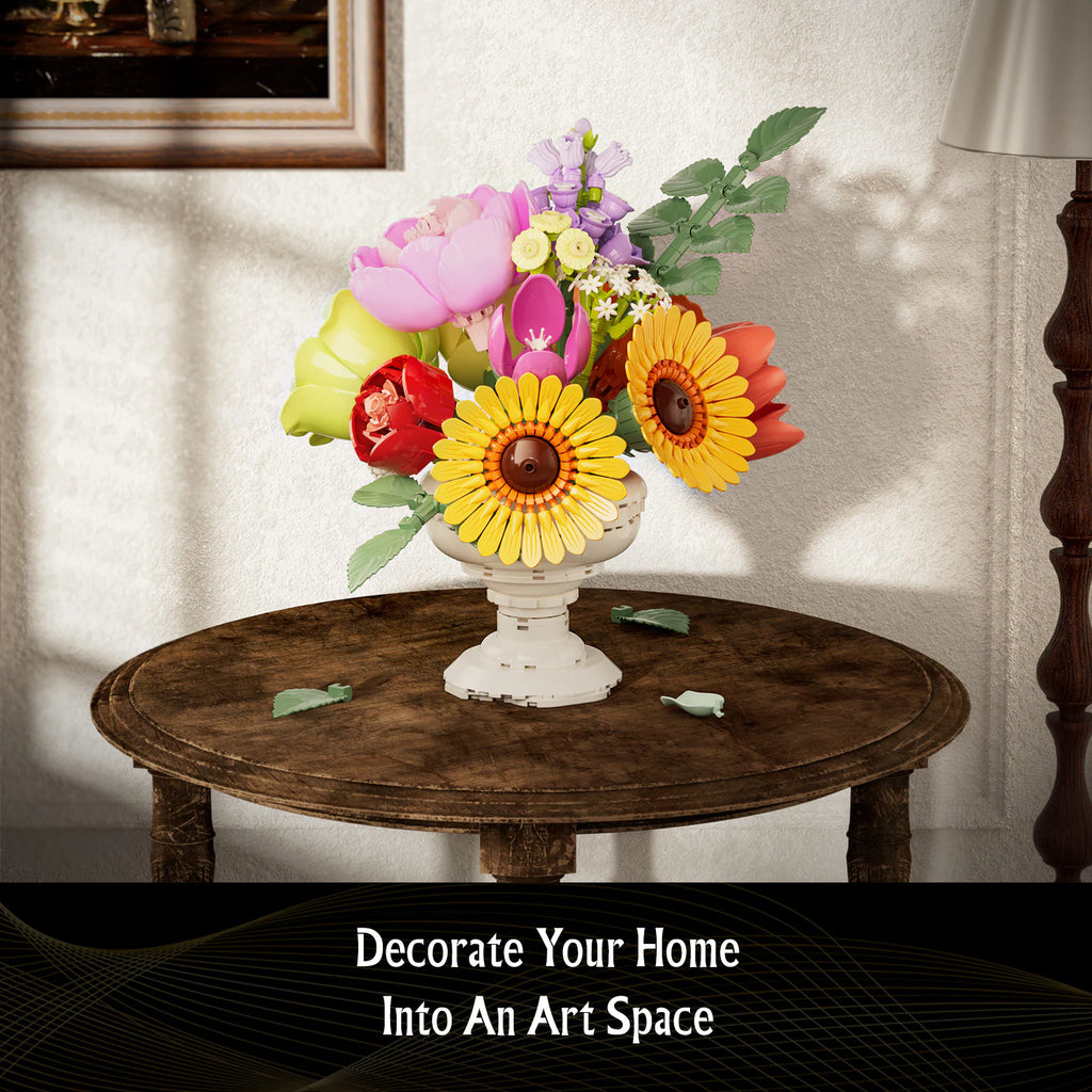 JAKI Elegant Floral Urn Building Set - image 3