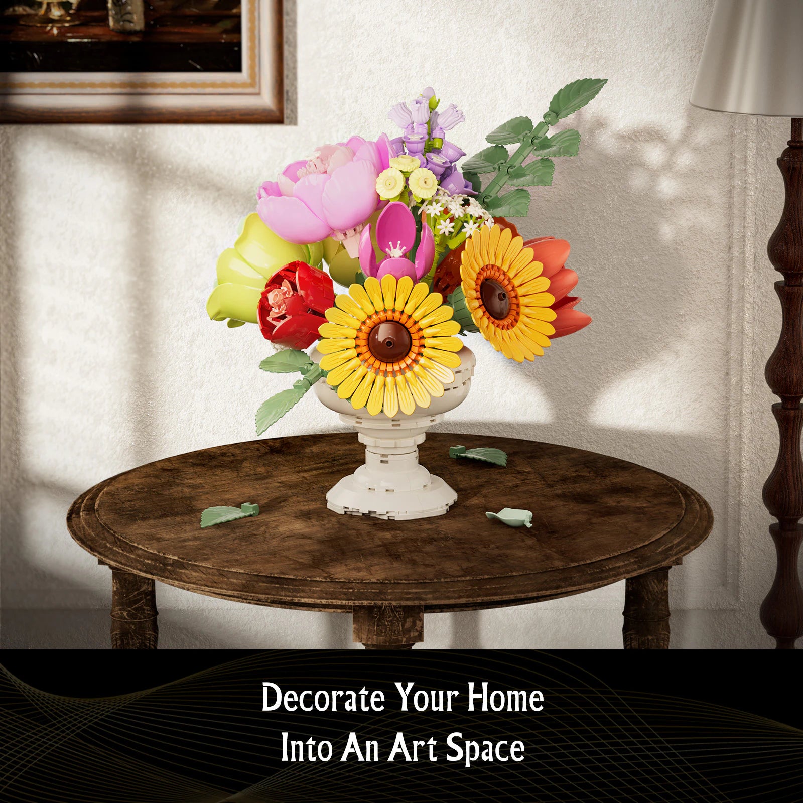JAKI Elegant Floral Urn Building Set - image 3