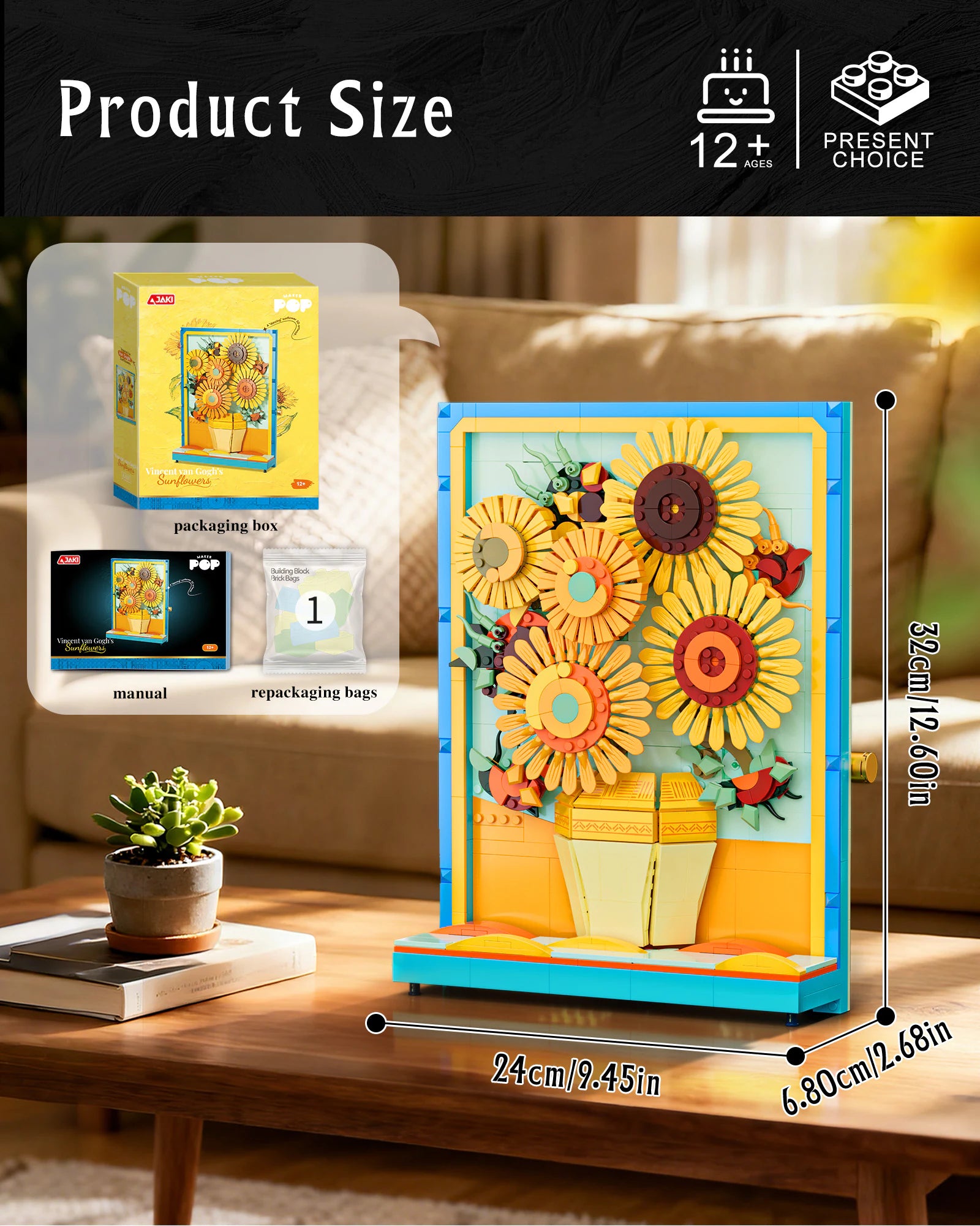 JAKI Sunflower Bouquet Building Set - image 3