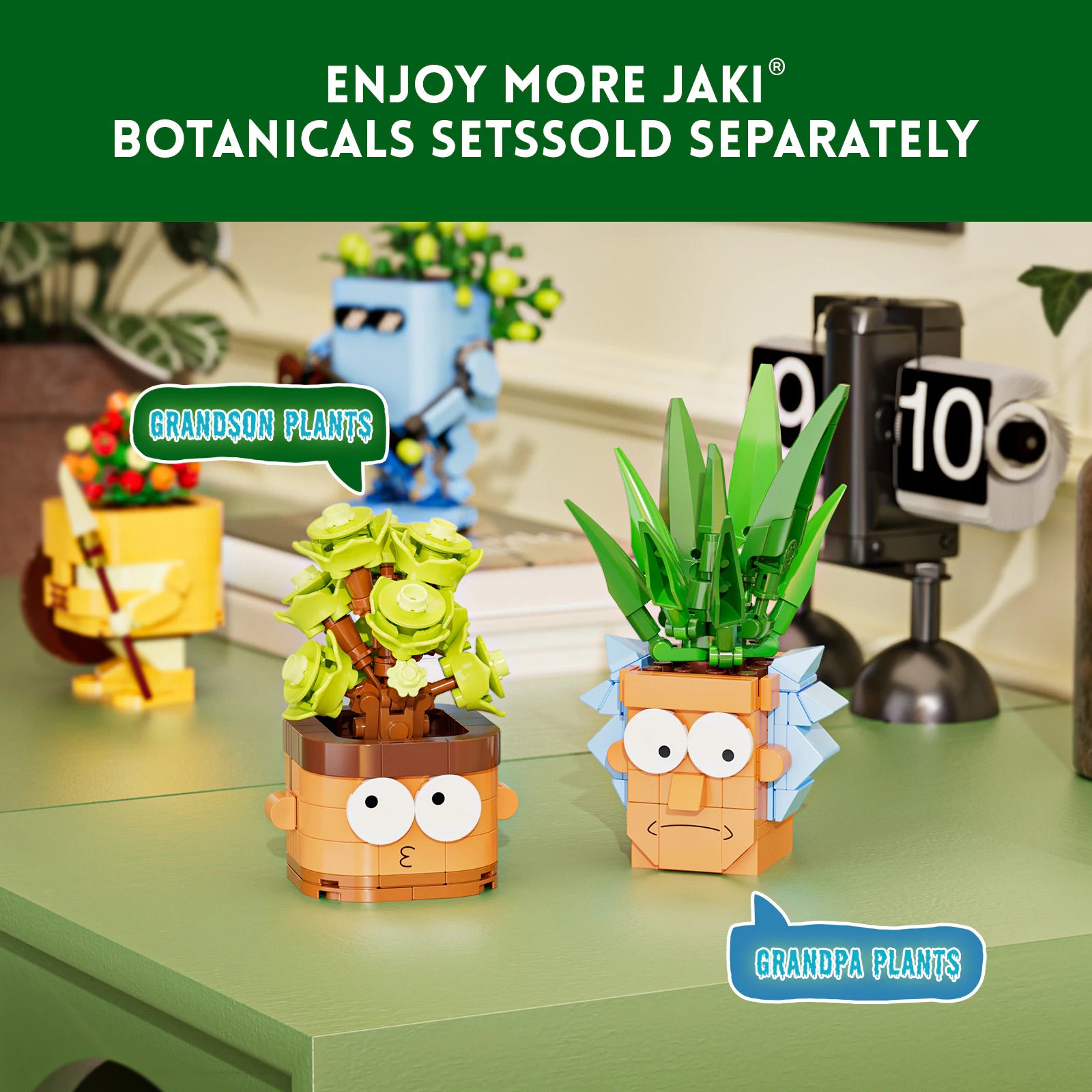 JAKI Whimsical Potted Plants Building Set - image 8