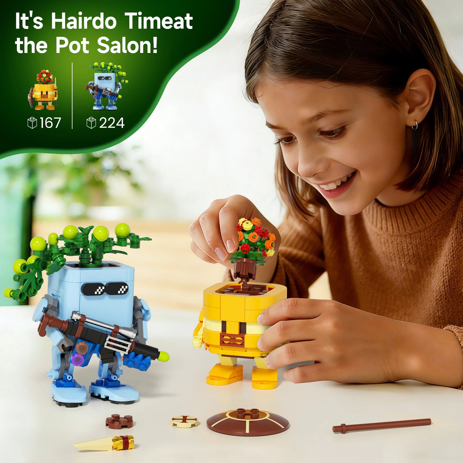 JAKI Warrior Potted Plants Building Set - image 16