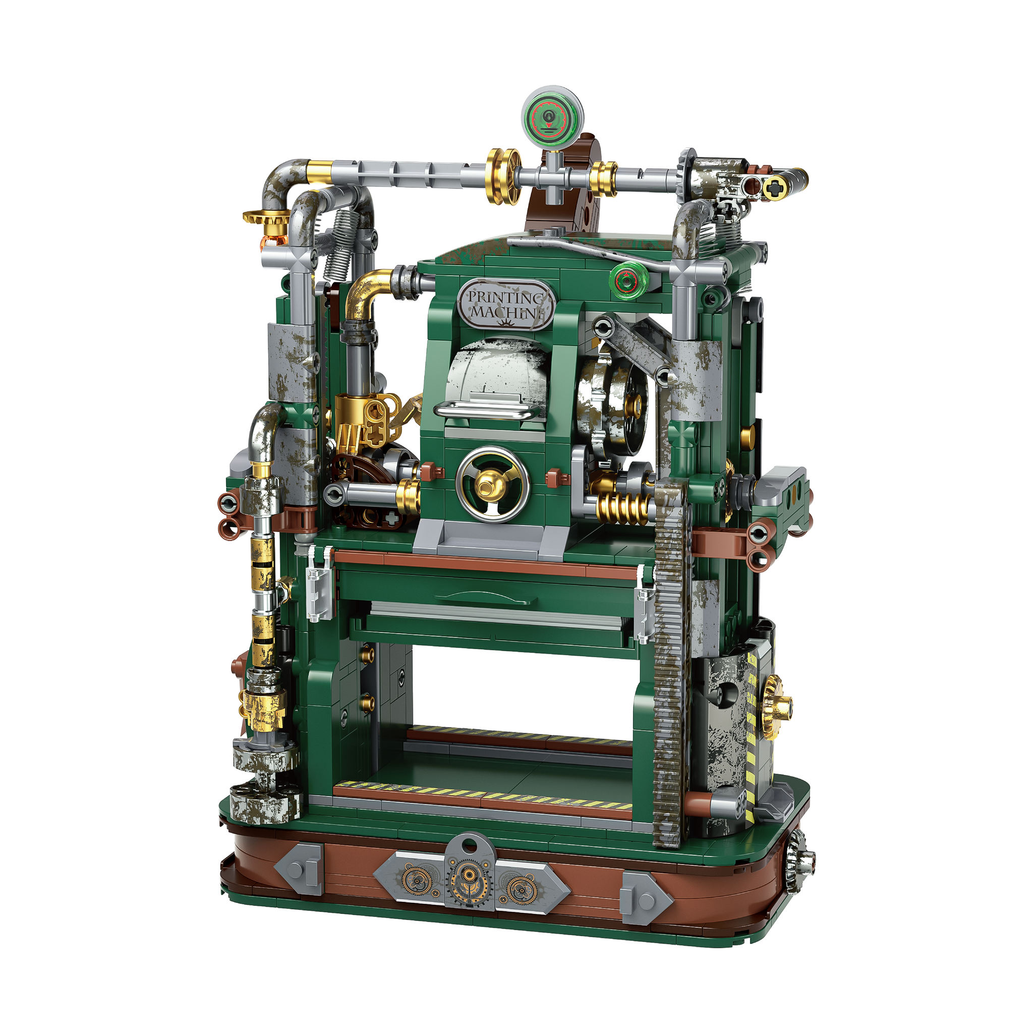 JAKI Vintage Printing Press Steampunk Building Set 826 Pcs