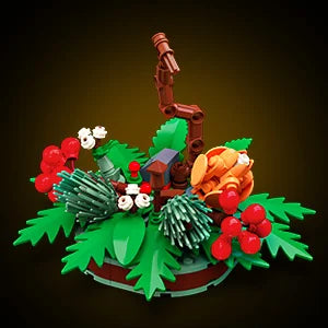 JAKI Cardinal & Winterberry design details in a display scene